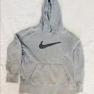 Boys Nike Grey Jacket with Hoodie